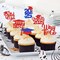 40Pcs Graduation Cupcake Toppers 2025 Graduation Decorations Class of 2025 Cupcake Toppers 2025 Congrats Grad Cake pick Grade Party Decorations 2025 (blue)